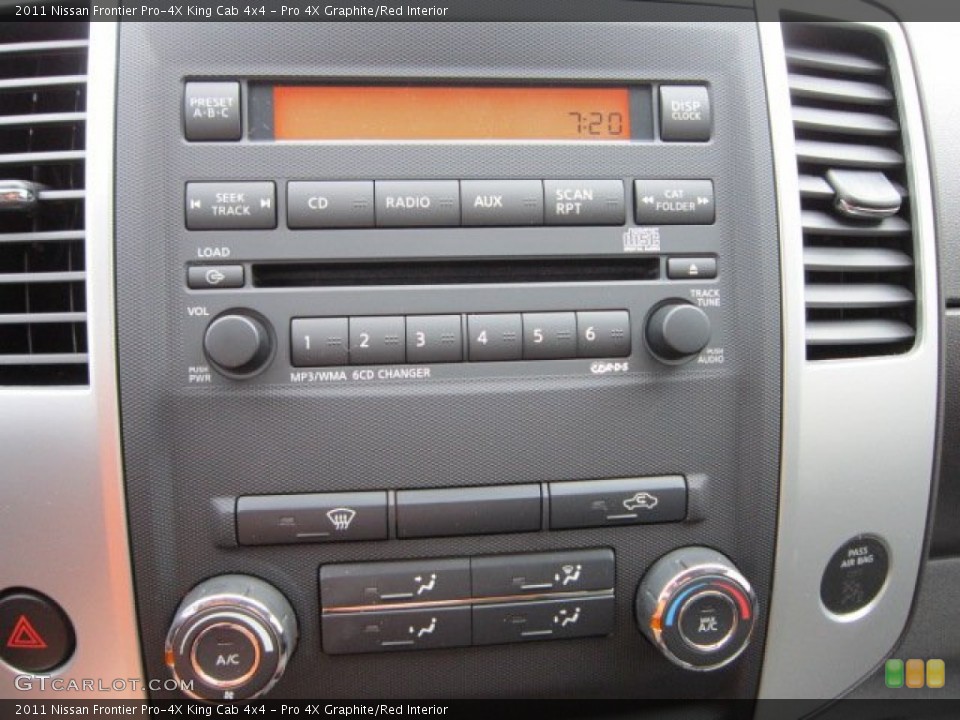 Pro 4X Graphite/Red Interior Controls for the 2011 Nissan Frontier Pro-4X King Cab 4x4 #50569642