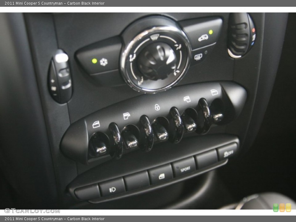 Carbon Black Interior Controls for the 2011 Mini Cooper S Countryman #50569837