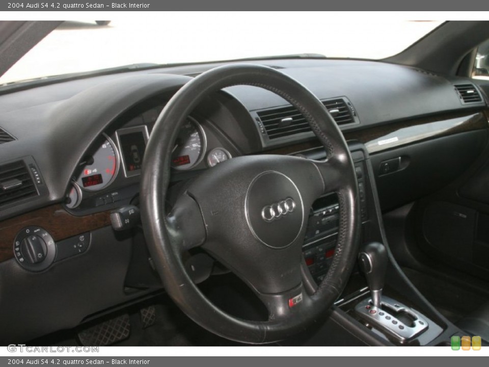 Black Interior Steering Wheel for the 2004 Audi S4 4.2 quattro Sedan #50571241