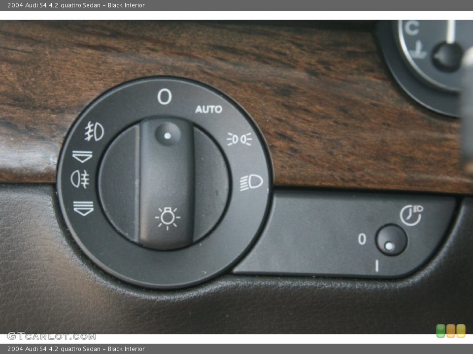 Black Interior Controls for the 2004 Audi S4 4.2 quattro Sedan #50571685