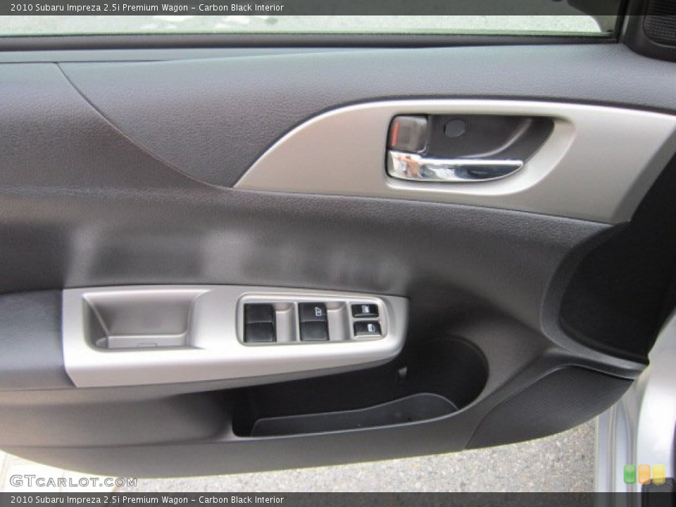 Carbon Black Interior Door Panel for the 2010 Subaru Impreza 2.5i Premium Wagon #50571964