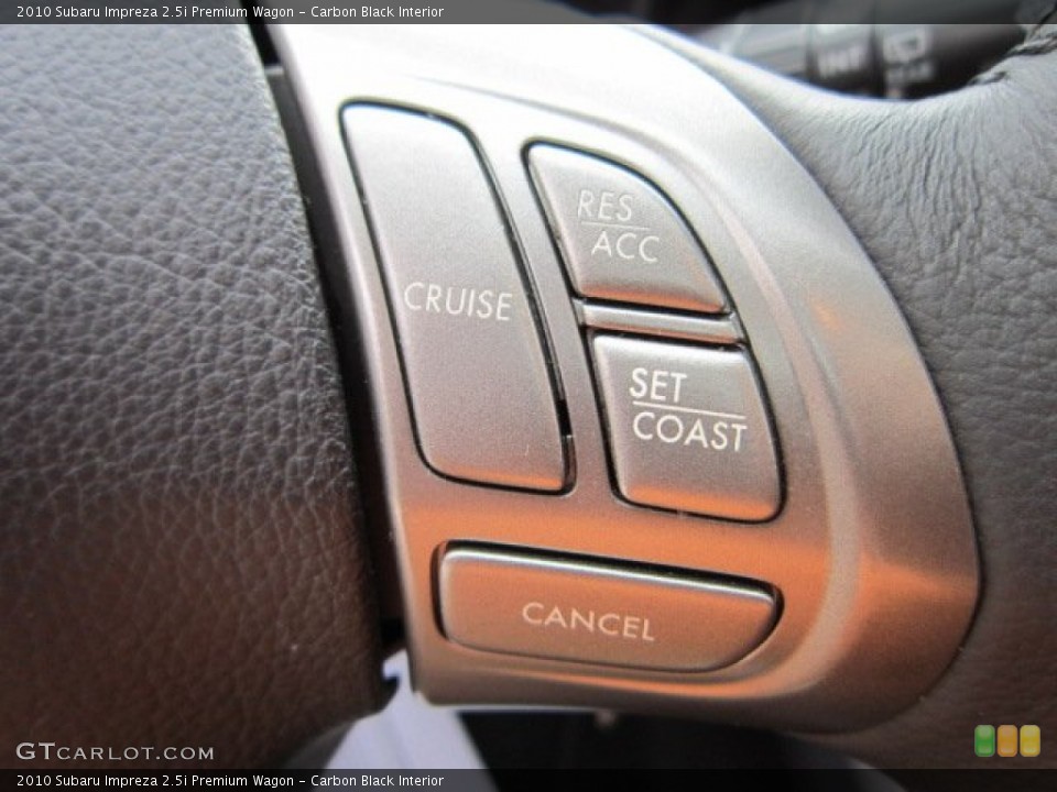 Carbon Black Interior Controls for the 2010 Subaru Impreza 2.5i Premium Wagon #50572018