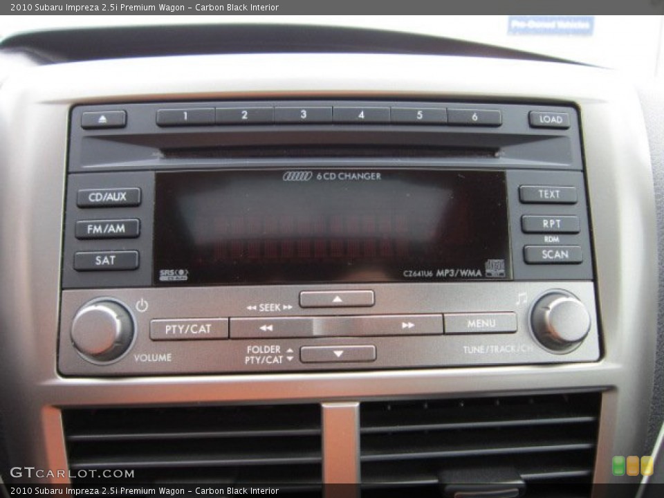 Carbon Black Interior Controls for the 2010 Subaru Impreza 2.5i Premium Wagon #50572033
