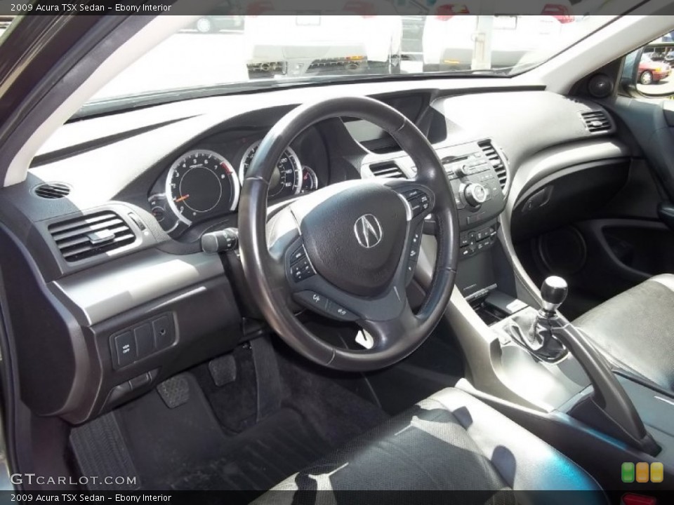 Ebony Interior Dashboard for the 2009 Acura TSX Sedan #50572141