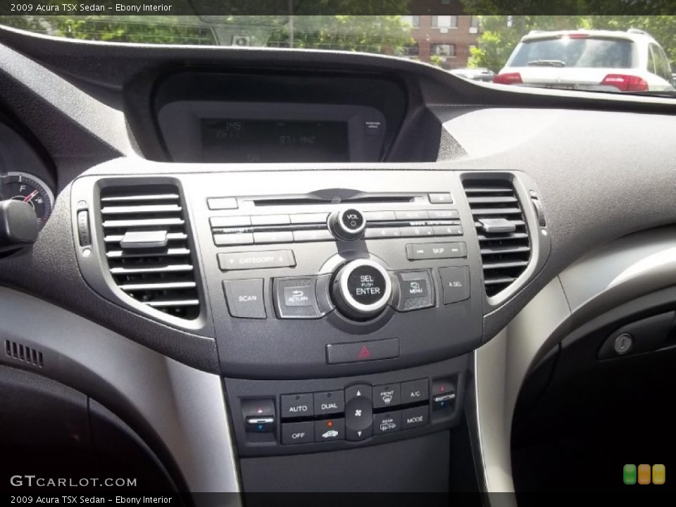 Ebony Interior Controls for the 2009 Acura TSX Sedan #50572177