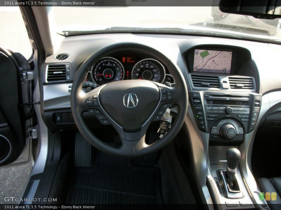 Ebony Black Interior Dashboard for the 2011 Acura TL 3.5 Technology #50572542