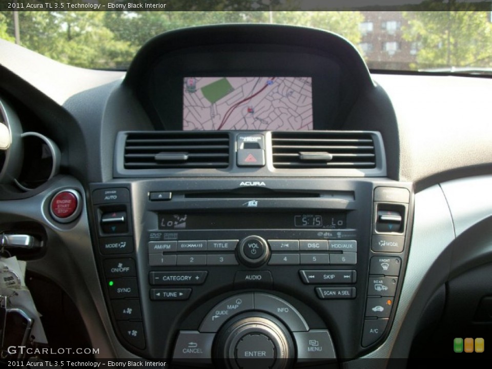 Ebony Black Interior Navigation for the 2011 Acura TL 3.5 Technology #50572603