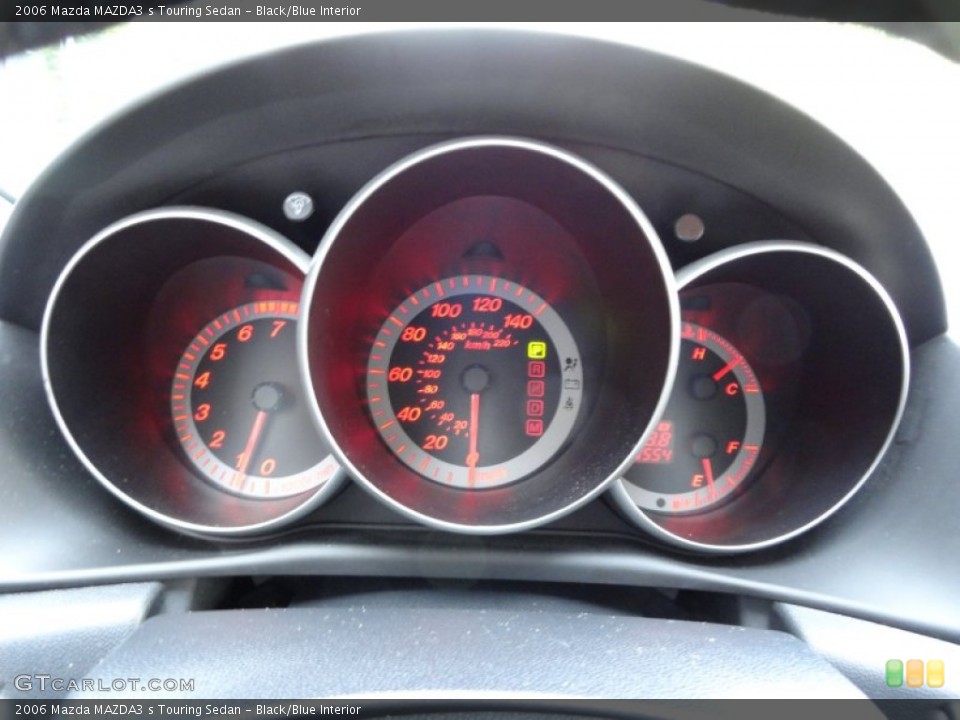 Black/Blue Interior Gauges for the 2006 Mazda MAZDA3 s Touring Sedan #50572693