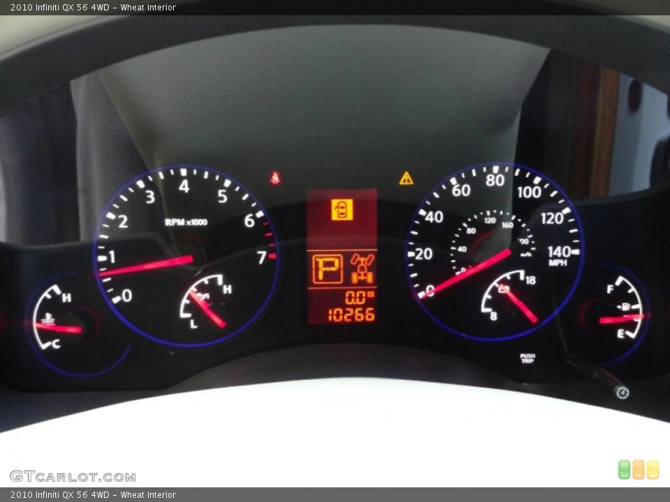 Wheat Interior Gauges for the 2010 Infiniti QX 56 4WD #50573365