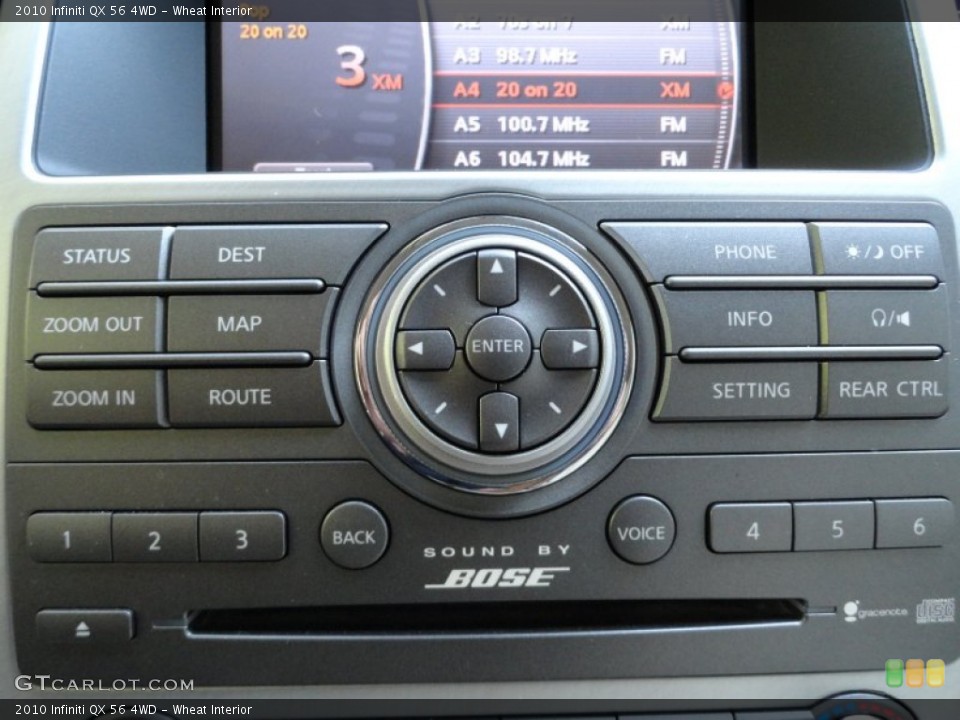 Wheat Interior Controls for the 2010 Infiniti QX 56 4WD #50573494