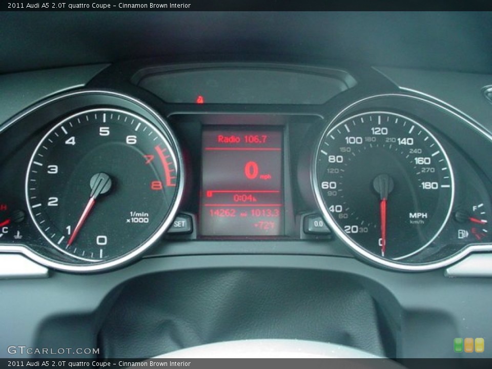 Cinnamon Brown Interior Gauges for the 2011 Audi A5 2.0T quattro Coupe #50573577