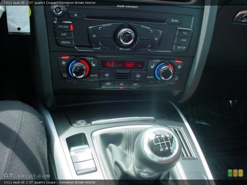 Cinnamon Brown Interior Controls for the 2011 Audi A5 2.0T quattro Coupe #50573587