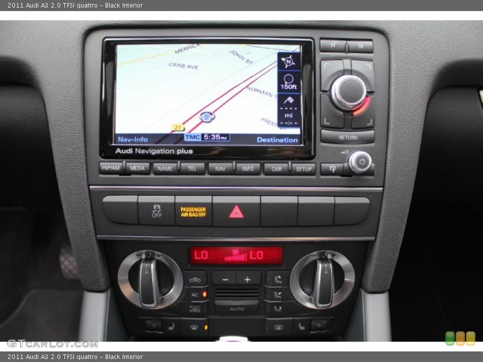 Black Interior Navigation for the 2011 Audi A3 2.0 TFSI quattro #50574226