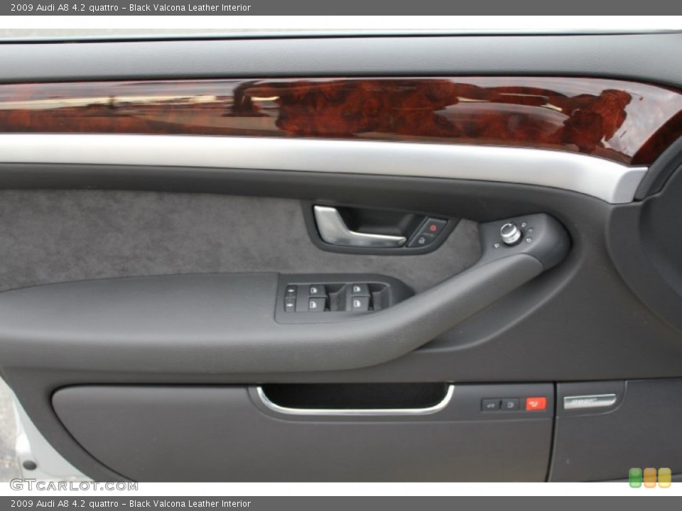 Black Valcona Leather Interior Door Panel for the 2009 Audi A8 4.2 quattro #50574858