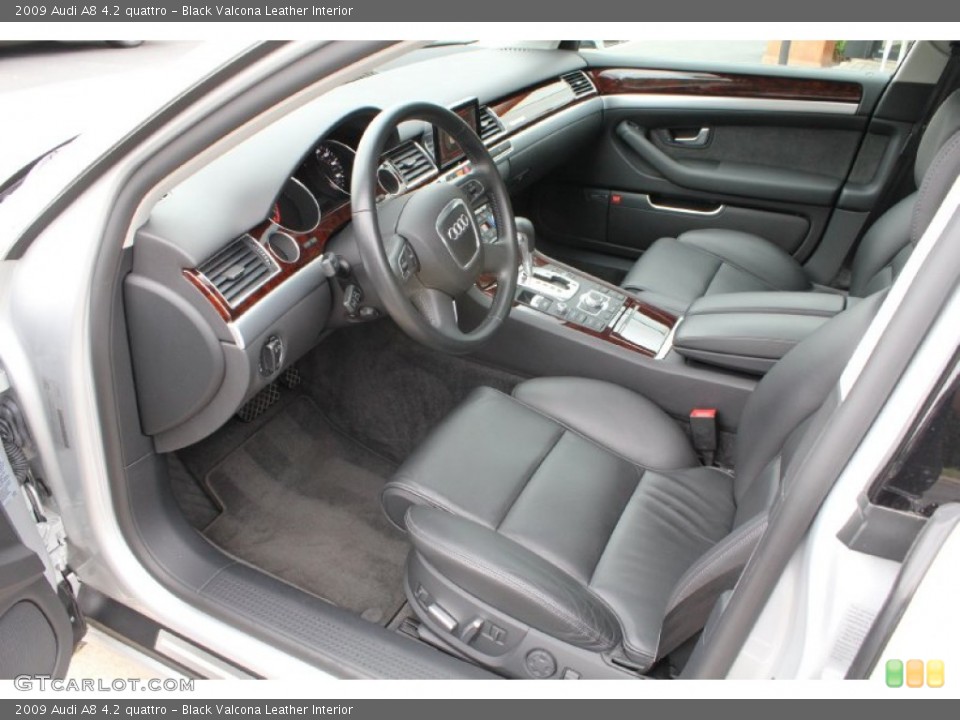 Black Valcona Leather Interior Photo for the 2009 Audi A8 4.2 quattro #50574910