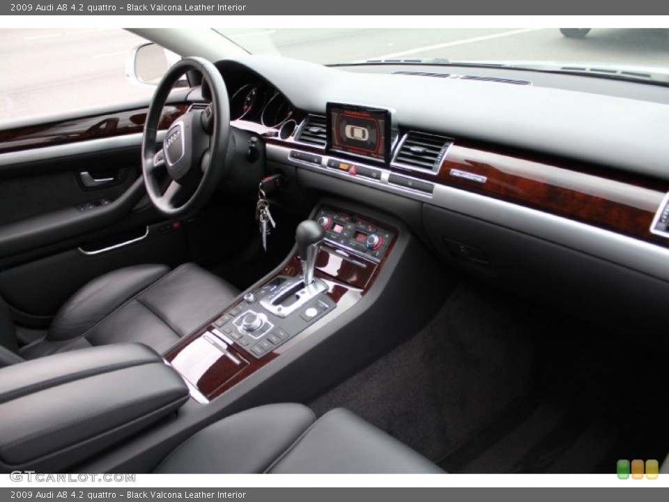 Black Valcona Leather Interior Dashboard for the 2009 Audi A8 4.2 quattro #50574943
