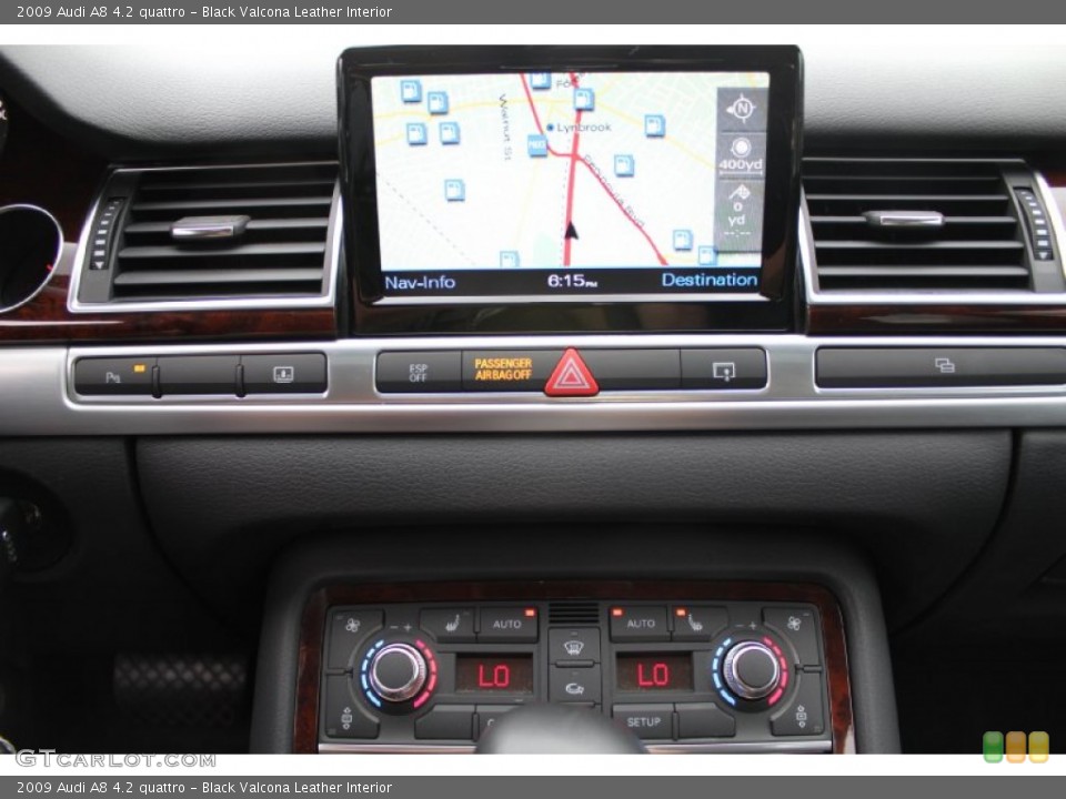 Black Valcona Leather Interior Navigation for the 2009 Audi A8 4.2 quattro #50574958