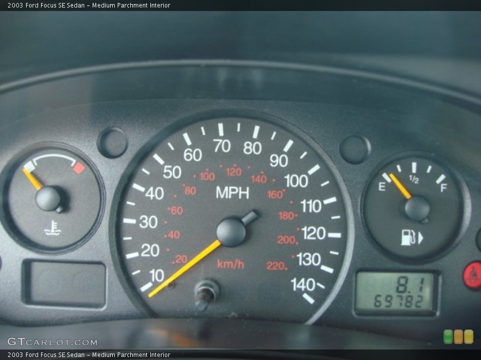 Medium Parchment Interior Gauges for the 2003 Ford Focus SE Sedan #50575879