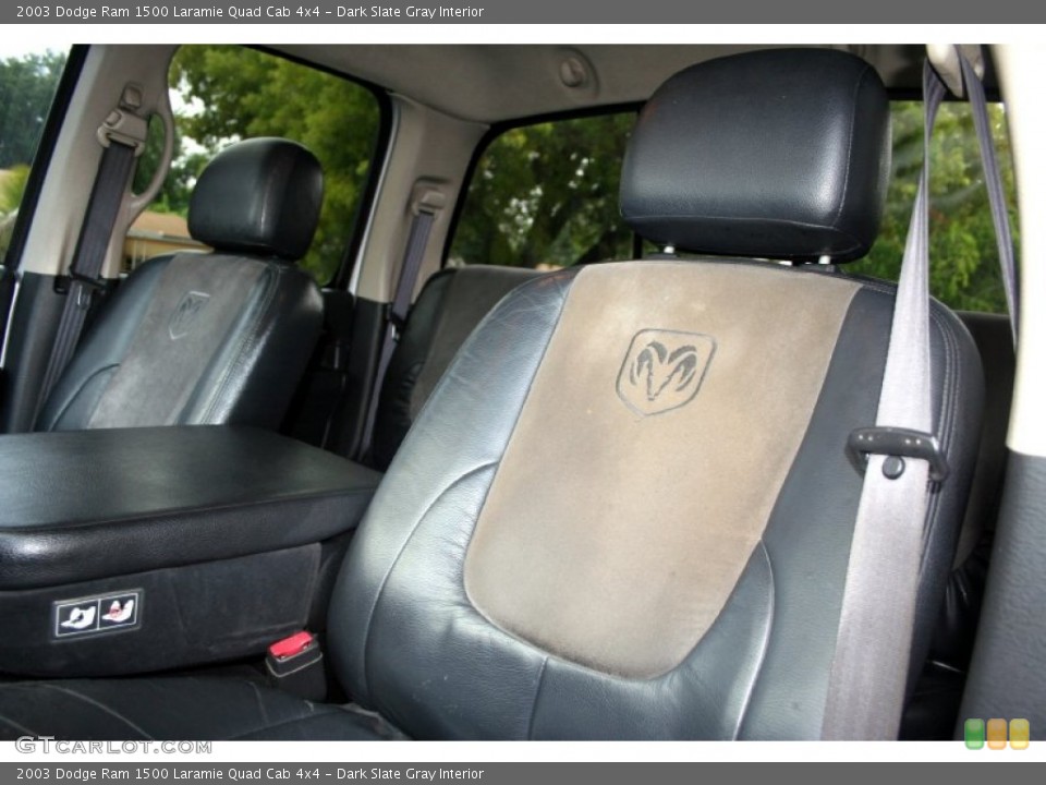 Dark Slate Gray Interior Photo for the 2003 Dodge Ram 1500 Laramie Quad Cab 4x4 #50577654