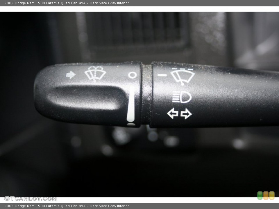 Dark Slate Gray Interior Controls for the 2003 Dodge Ram 1500 Laramie Quad Cab 4x4 #50578036