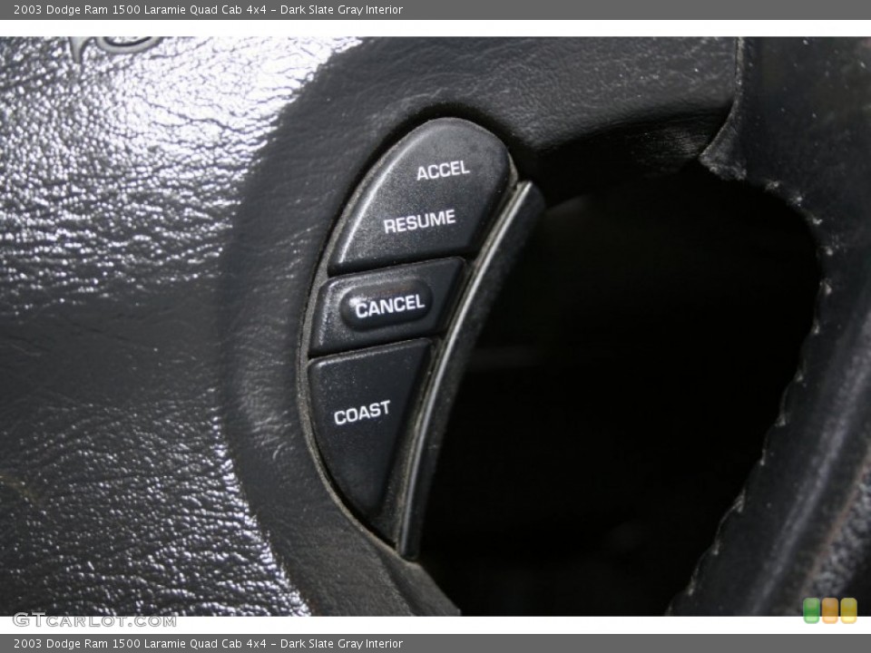 Dark Slate Gray Interior Controls for the 2003 Dodge Ram 1500 Laramie Quad Cab 4x4 #50578077