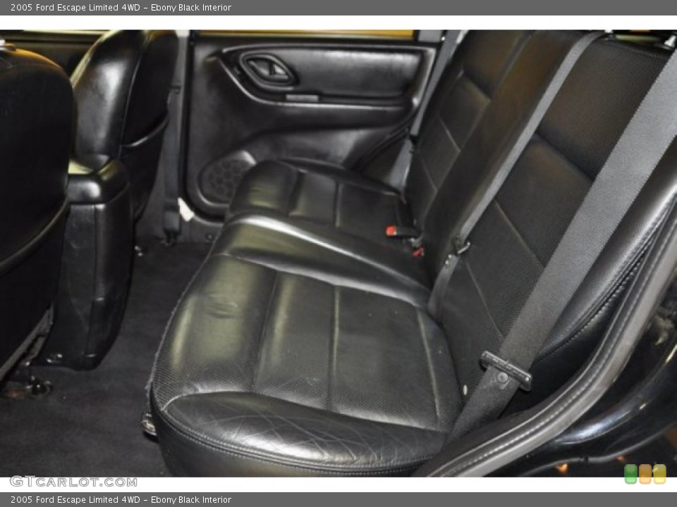 Ebony Black Interior Photo for the 2005 Ford Escape Limited 4WD #50578216