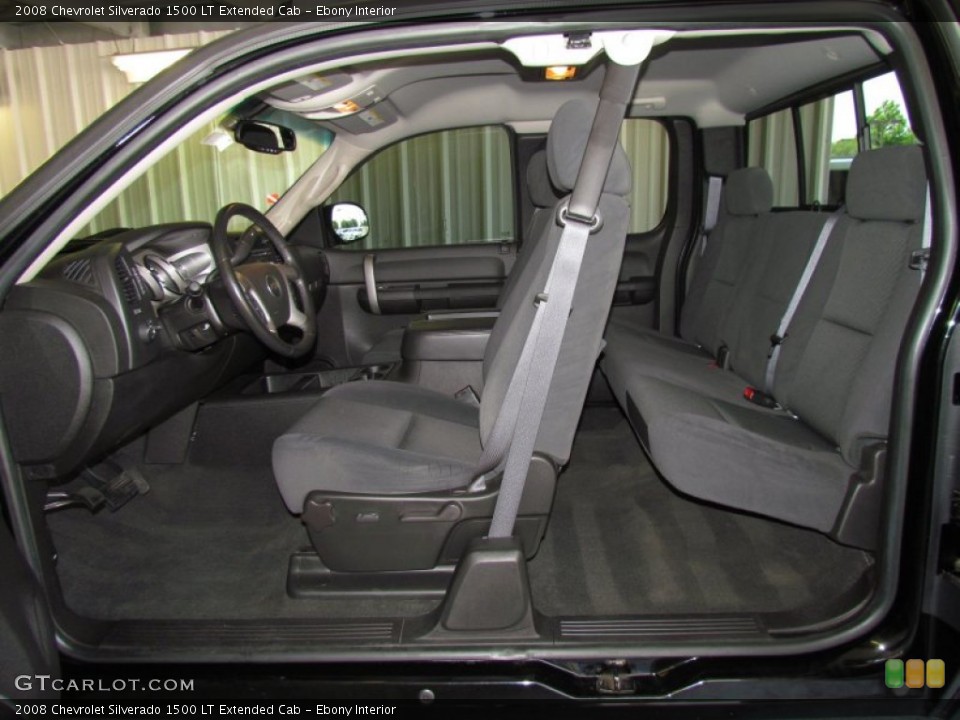Ebony Interior Photo for the 2008 Chevrolet Silverado 1500 LT Extended Cab #50580844