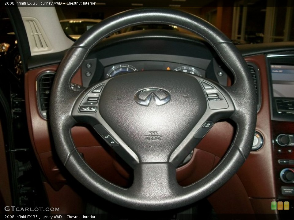 Chestnut Interior Steering Wheel for the 2008 Infiniti EX 35 Journey AWD #50581163