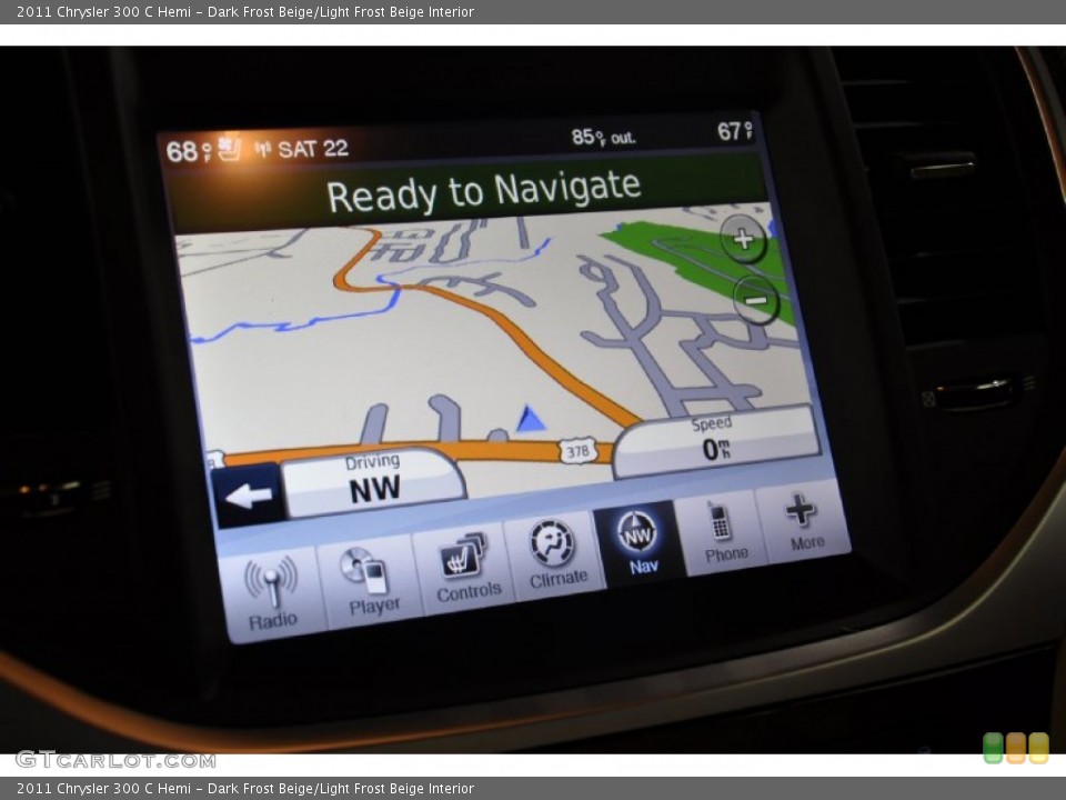Dark Frost Beige/Light Frost Beige Interior Navigation for the 2011 Chrysler 300 C Hemi #50581942