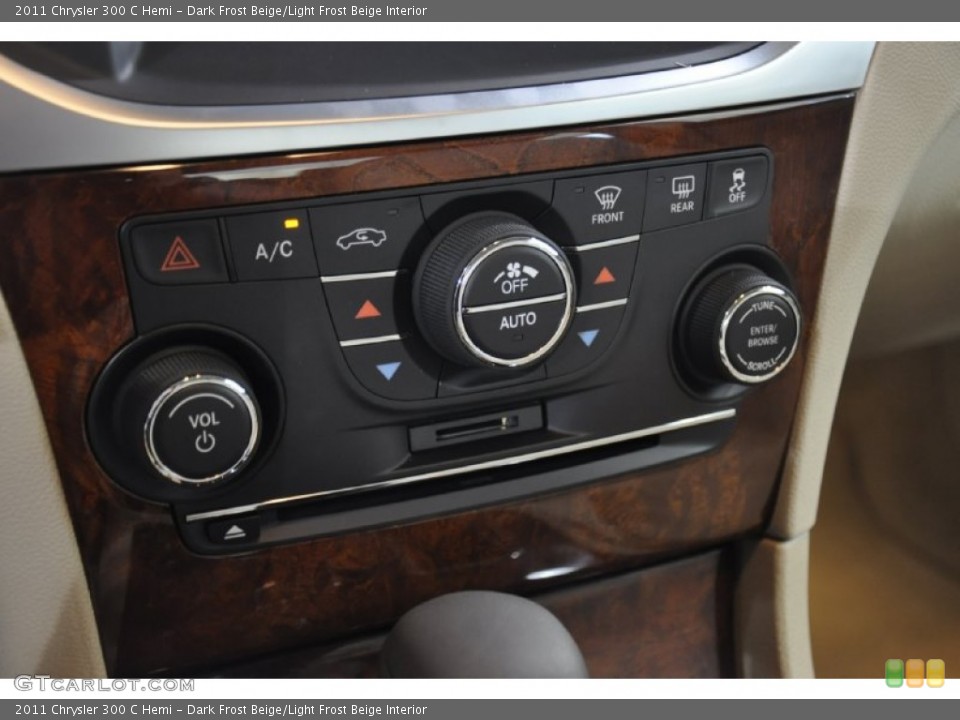 Dark Frost Beige/Light Frost Beige Interior Controls for the 2011 Chrysler 300 C Hemi #50581990