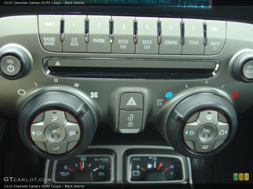 Black Interior Controls for the 2010 Chevrolet Camaro SS/RS Coupe #50582245