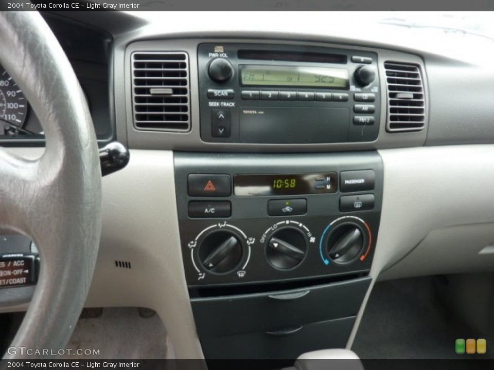 Light Gray Interior Controls for the 2004 Toyota Corolla CE #50582509