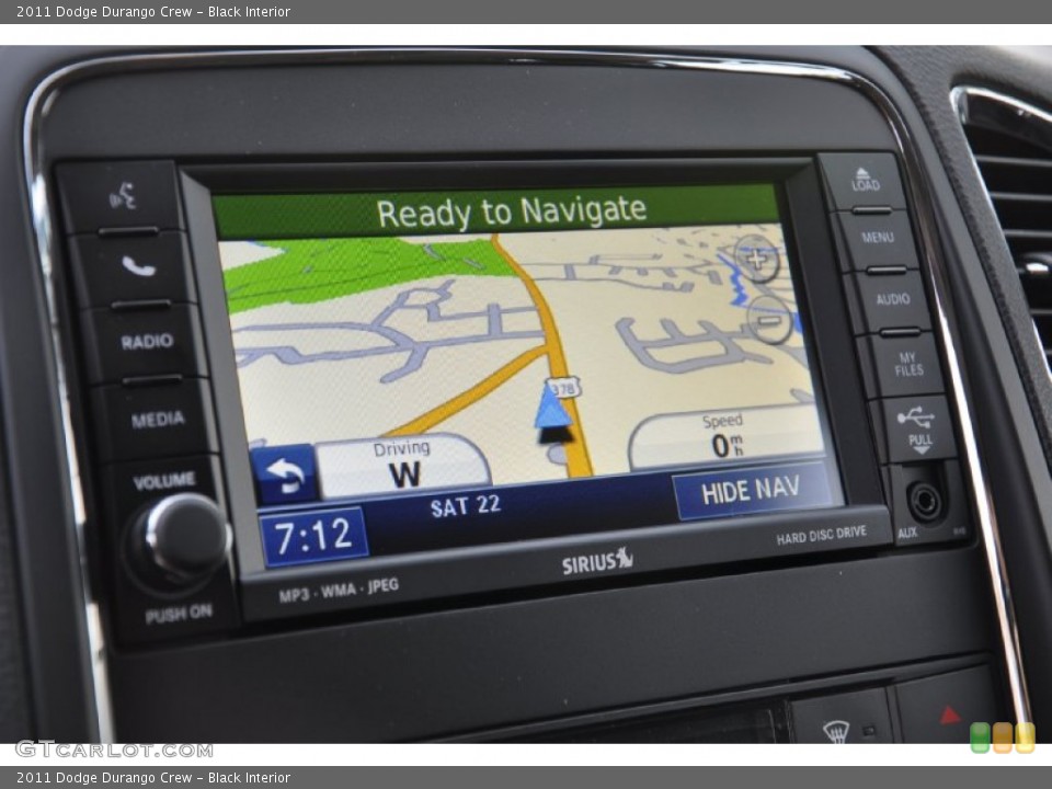 Black Interior Navigation for the 2011 Dodge Durango Crew #50582632