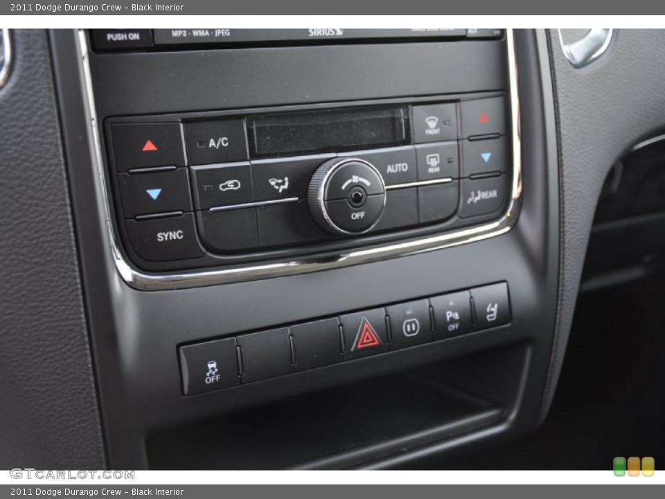 Black Interior Controls for the 2011 Dodge Durango Crew #50582656