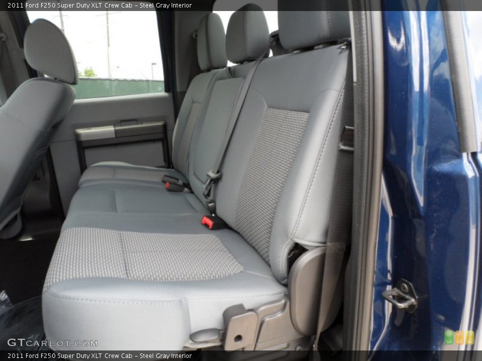 Steel Gray Interior Photo for the 2011 Ford F250 Super Duty XLT Crew Cab #50583625