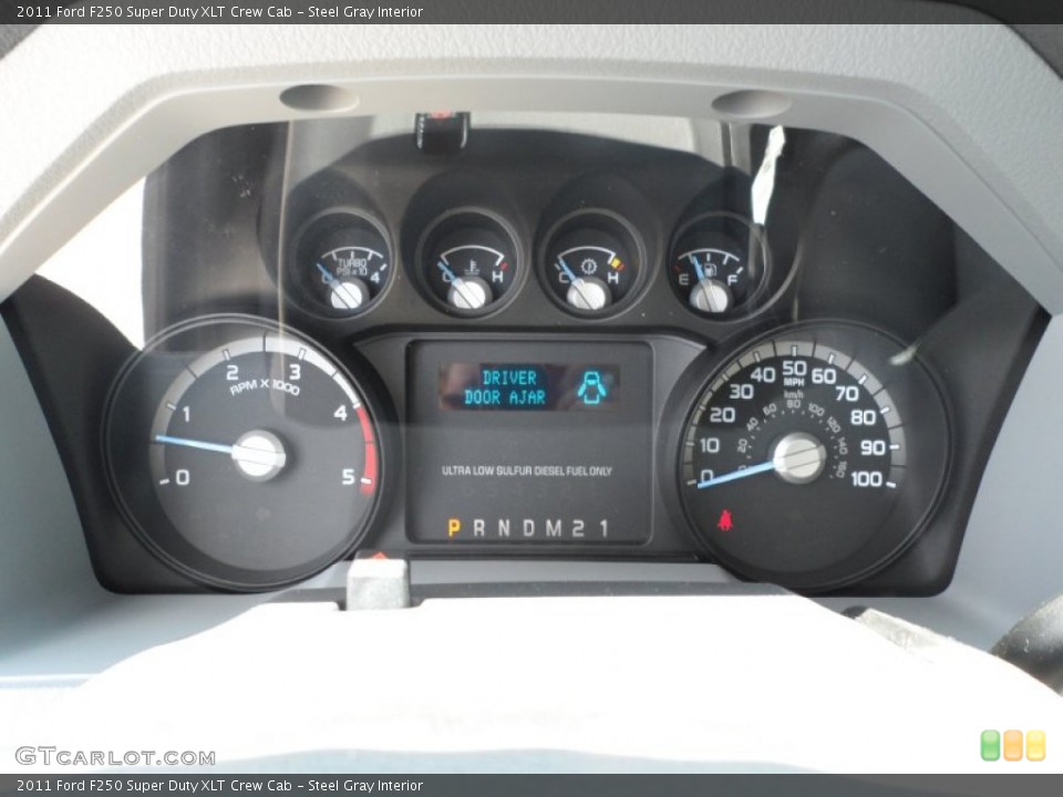 Steel Gray Interior Gauges for the 2011 Ford F250 Super Duty XLT Crew Cab #50583823