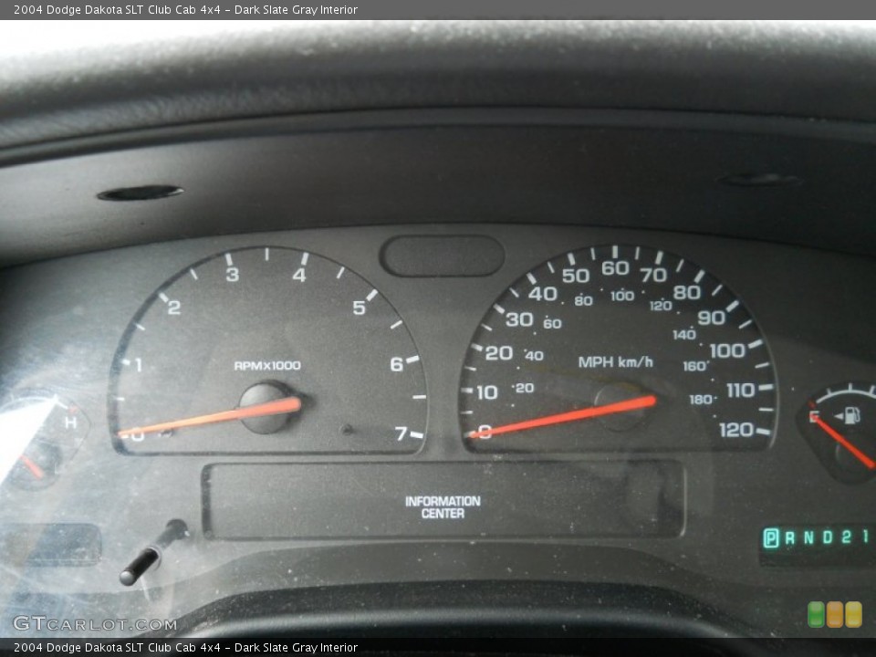 Dark Slate Gray Interior Gauges for the 2004 Dodge Dakota SLT Club Cab 4x4 #50584363