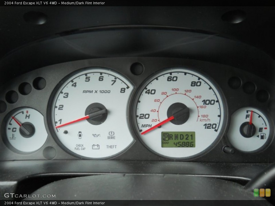 Medium/Dark Flint Interior Gauges for the 2004 Ford Escape XLT V6 4WD #50585311