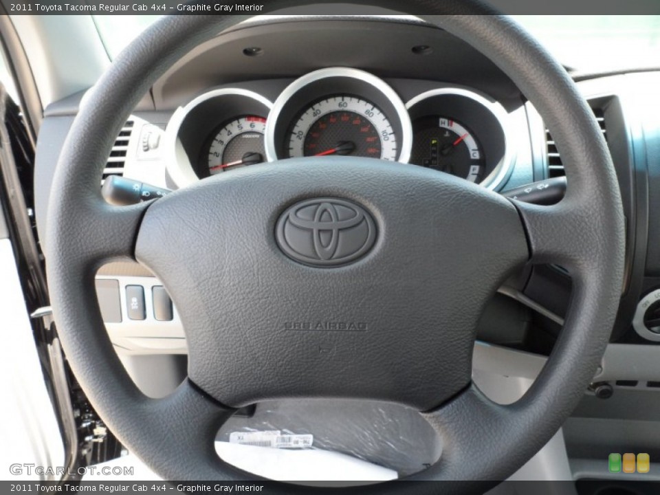 Graphite Gray Interior Steering Wheel for the 2011 Toyota Tacoma Regular Cab 4x4 #50585482