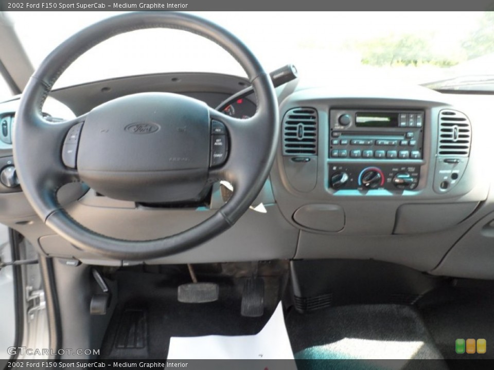 Medium Graphite Interior Dashboard for the 2002 Ford F150 Sport SuperCab #50586097