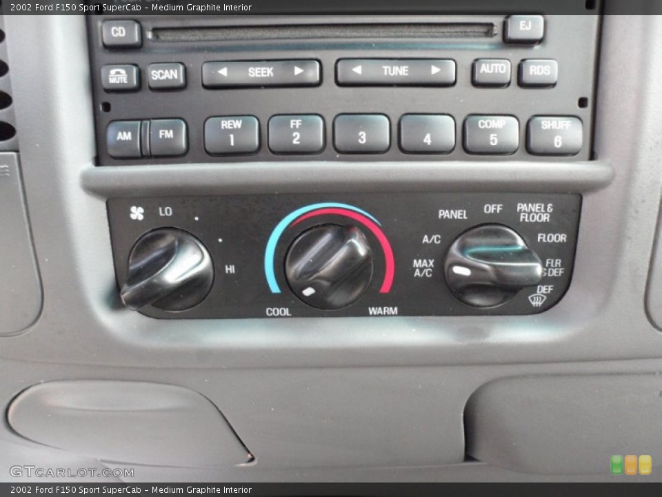 Medium Graphite Interior Controls for the 2002 Ford F150 Sport SuperCab #50586136