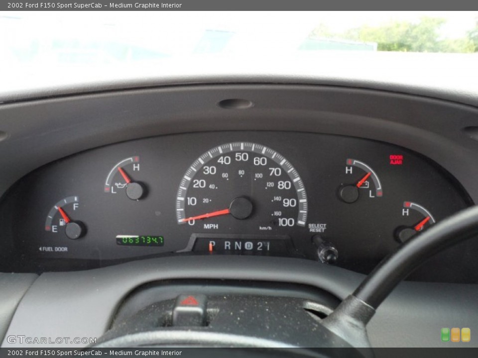 Medium Graphite Interior Gauges for the 2002 Ford F150 Sport SuperCab #50586167