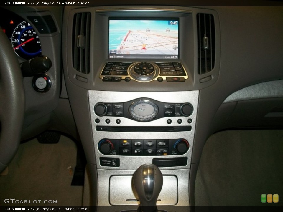 Wheat Interior Controls for the 2008 Infiniti G 37 Journey Coupe #50586656