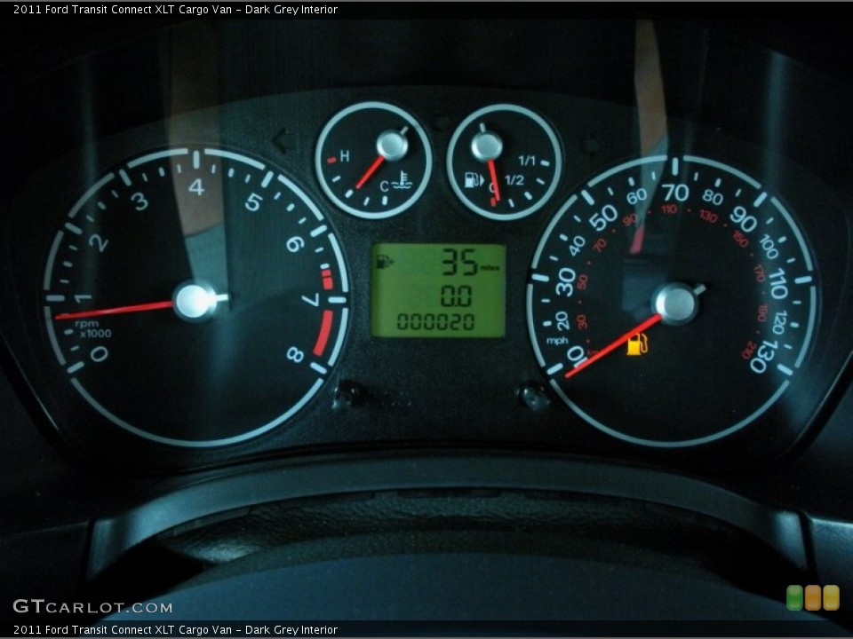 Dark Grey Interior Gauges for the 2011 Ford Transit Connect XLT Cargo Van #50587391