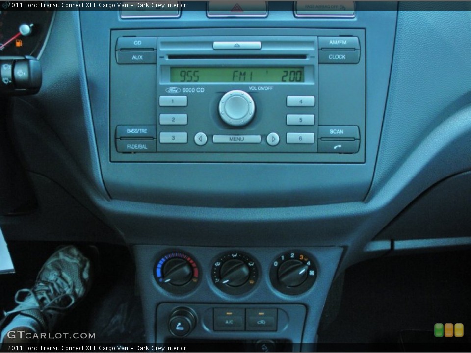 Dark Grey Interior Controls for the 2011 Ford Transit Connect XLT Cargo Van #50587592