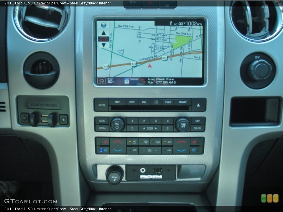 Steel Gray/Black Interior Navigation for the 2011 Ford F150 Limited SuperCrew #50587968