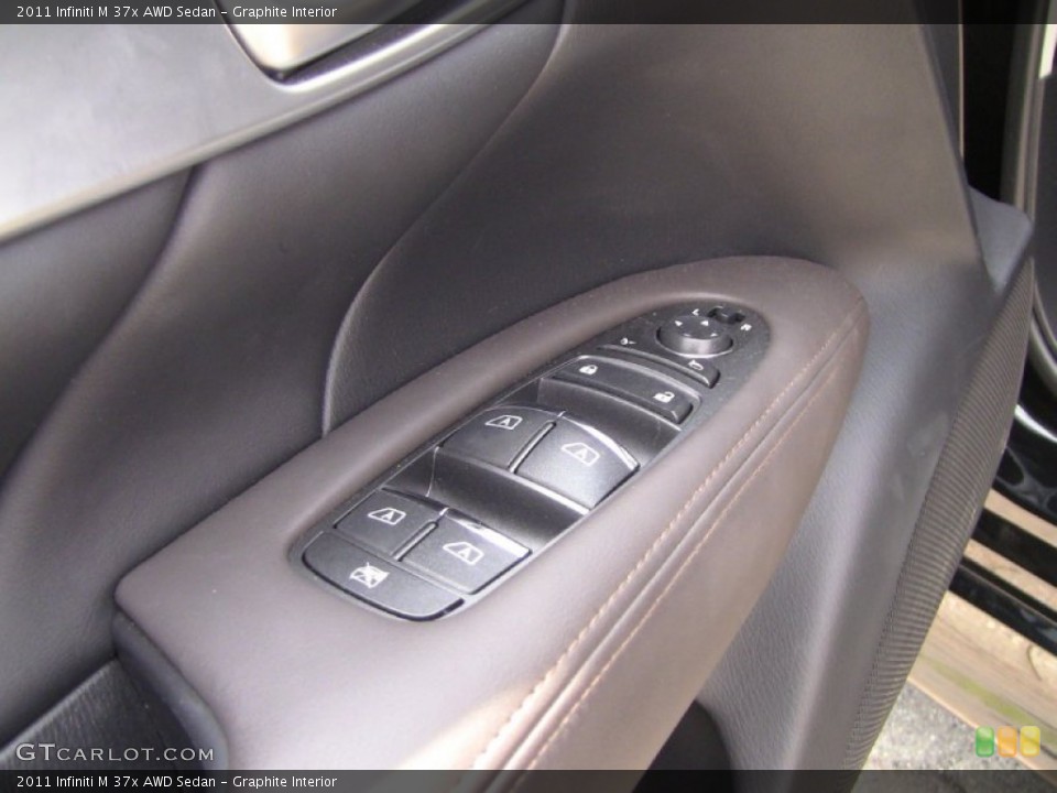 Graphite Interior Controls for the 2011 Infiniti M 37x AWD Sedan #50590289
