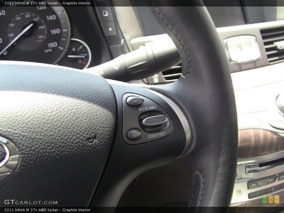 Graphite Interior Controls for the 2011 Infiniti M 37x AWD Sedan #50590451
