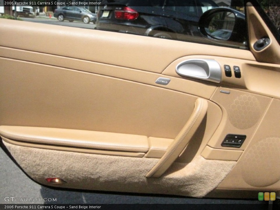 Sand Beige Interior Door Panel for the 2006 Porsche 911 Carrera S Coupe #50591300