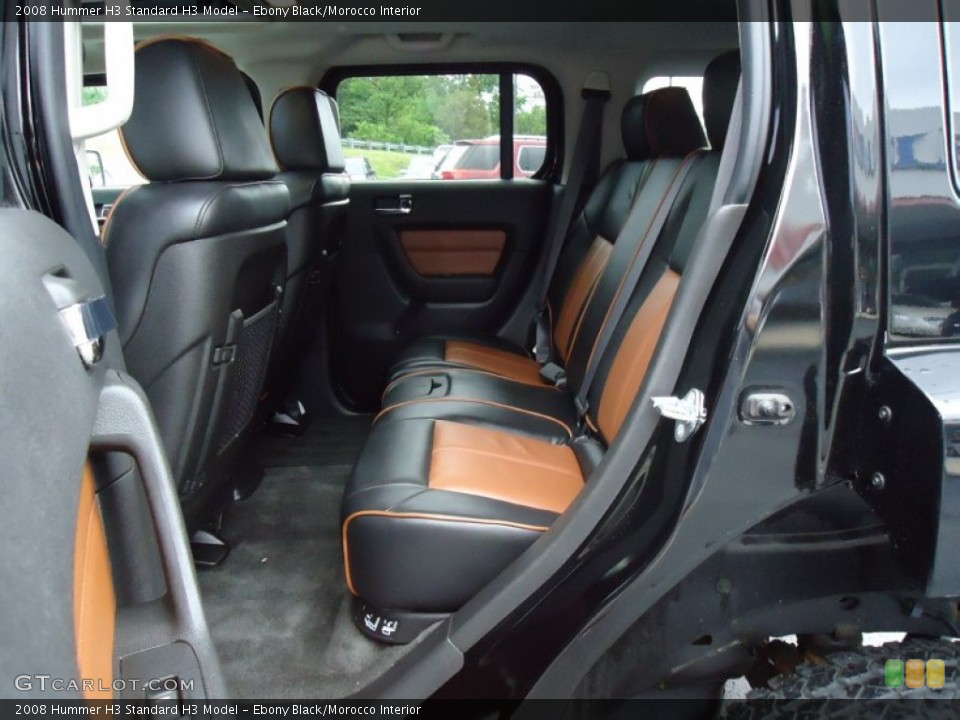 Ebony Black/Morocco Interior Photo for the 2008 Hummer H3  #50592014